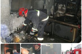 آتش سوزی منزل مسکونی واقع در خیابان سلمان فارسی