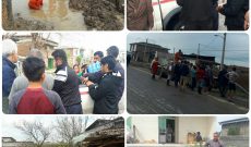 کمک رسانی و همکاری سازمان اتش نشانی بهشهر به سیل زدگان شهر آق قلا
