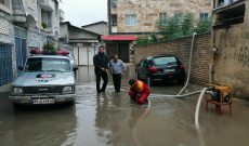 امداد رسانی در سیلاب در بهشهر