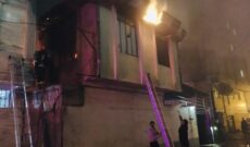 آتش سوزی گسترده منزل مسکونی