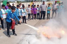 lمسابقه بزرگ ومهیج آتش نشانان کوچک برای اولین بار در کشور به میزبانی به میزبانی مدرسه غیر انتفاعی فردوسی بهشهر