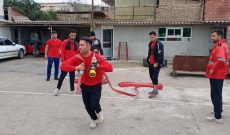 تمرینات سخت تیم آتشنشانی بهشهر برای حضور موفق در مسابقه آتشنشانان استان بمناسبت دهه فجر